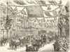Queen Victoria in Aldgate High Street, east London, at the City boundary 1887