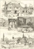 Chalfont St. Giles, Buckinghamshire. Milton's Cottage. Merlin's Cave pub 1887