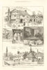 Chalfont St. Giles, Buckinghamshire. Milton's Cottage. Merlin's Cave pub 1887