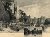 Wilton House: Side view from the Private Gardens. Wiltshire 1887 old print