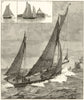 English & Belgian Fishing-Boats. Smack Ostend Trawler North Sea. Belgium 1887