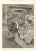 Horse & Bicycle contest at the Agricultural Hall. Islington 1887 old print