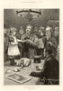 Raffling the Christmas goose. Children 1887 old antique vintage print picture