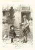 Please give me a Valentine. Mail Post Office Post Man. Romance 1888 old print