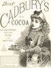 Drink Cadbury's Cocoa. Guaranteed absolutely pure & soluble. ADVERT 1888 print