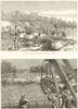Panama Canal construction. Channel to divert Chagres. Slaven dredge Buhio 1888