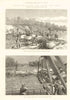 Panama Canal construction. Channel to divert Chagres. Slaven dredge Buhio 1888