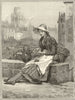 Saving for the wedding. Pretty Ladies. Fine arts 1888 old antique print