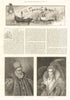 The Spanish Armada: Philip II, King of Spain. Queen Elizabeth 1888 old print