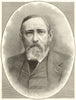 The new President of The United States, General Harrison. USA. Politics 1888