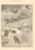 Winter Sketches in Nova Scotia. Canada 1889 old antique vintage print picture
