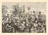 The battle of flowers at Cannes. Parade Fleurie, La Bocca. Alpes-Maritimes. 1889