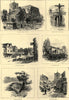 Waltham Abbey: Church cattle market Harold's Bridge High Street. Essex 1889