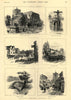 Waltham Abbey: Church cattle market Harold's Bridge High Street. Essex 1889