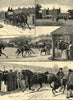 Walter Gilbey's stud of shire horses at Elsenham Hall, Essex. Lord Brooke 1889