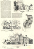 Brampton Park. East Gate Lodge. Entrance & Garden fronts. Huntingdon, Cambs 1889