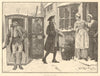 A visit from an old friend. Society. Society 1890 antique print picture