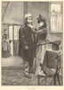 Going to the dance. Drawn by W. Groome. Family. Society 1890 old antique print