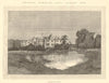 Audley End: View from the grounds 1890 old antique vintage print picture
