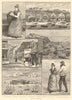 Sketches in Heligoland. Germany 1890 old antique vintage print picture
