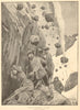 Dangers of mountaineering: an avalanche. Rock fall. By R. C. Woodville 1890