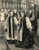 Installation of the Archbishop of York in York Minster. The Dean 1891 print