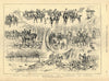 Mr. Vigne's Harriers in Epping Forest. Hounds. Thicks. Theydon. Hunting 1891