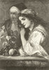 Don Quixote's Niece & Housekeeper. In the Royal Academy 1891 old antique print