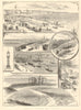 Views of Weymouth & Portland. Dorset 1891 old antique vintage print picture