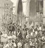 City of Berne 700th anniversary: Procession to the Cathedral. Switzerland 1891