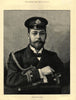 Prince George of Wales. Later King George V. Royalty 1892 old antique print