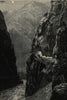 The Fraser Canyon, Cascade Mountain Range, British Columbia 1892 old print