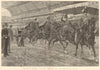 Royal Agricultural Hall military tournament Royal Horse Artillery galloping 1893