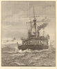H. M. S. Victoria at sundown: a reminiscence. Royal Navy. Ships 1893 old print