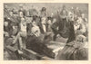 2nd reading of Home Rule Bill. Duke of Devonshire rejecting 1893 old print