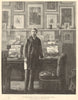 Sir Edward Malet in his study at the British Embassy, Berlin. Diplomats 1893