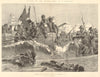 Battle of Alexandria 1801. Landing in Aboukir Bay 1894 old antique print