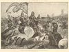 Battle of Crecy 1346: French Cavalry charge on the English Bowmen Archers 1894