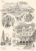 Antwerp. Scheldt Calvary St Pauls Notre Dame Rubens Place Verte Plantin 1894