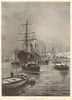 Wintry weather at Gravesend. Kent 1895 old antique vintage print picture