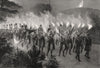 Russian Czar & Czarina at Balmoral, escorted by Highlanders bearing torches 1896
