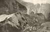 Ptarmigan shooting in the Highlands. Hunting shotgun 1896 old antique print