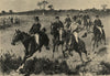 The Bar point-to-point races at Epping: at the Brook. Essex. Racing 1897 print
