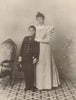 Christina, Queen-Regent of Spain. Her son Alfonso XIII, King of Spain 1898