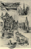 Bristol views Clifton St Mary Redcliffe St Peter's hospital Maryleport St 1898