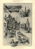 Bristol views Clifton St Mary Redcliffe St Peter's hospital Maryleport St 1898