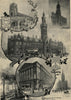 Bradford: Sketches in the town & neighbourhood. Yorkshire 1898 old print