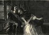 Elizabeth Claypole warning Oliver Cromwell not to accept the Crown 1899 print