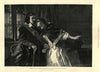 Elizabeth Claypole warning Oliver Cromwell not to accept the Crown 1899 print