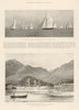 Cowes Regatta Emperor's cup. German Emperor's Yacht Hohenzollern Bergen 1899